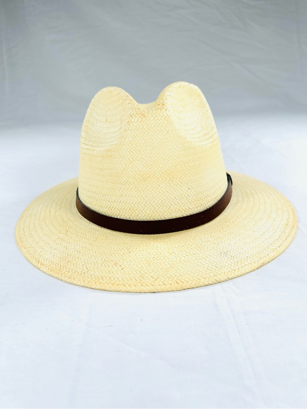 Vintage Panama Style Straw Fedora